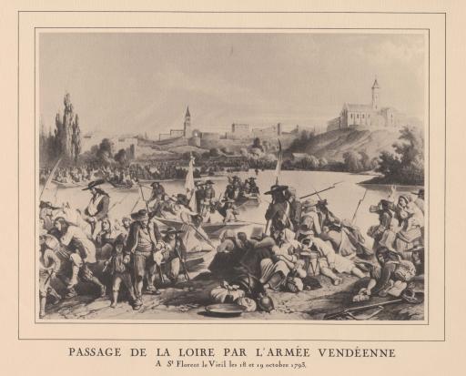 Cholet Edit. Concept Publicité Passage de la Loire par l'armée vendéenne à Saint-Florent-le-Vieil, les 18 et 19 octobre 1793.